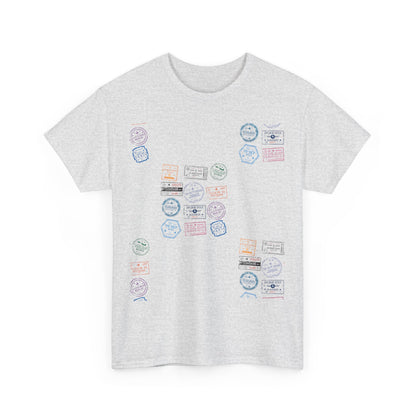 Global Passport - Unisex Softstyle Tee: Stamp Your Journey