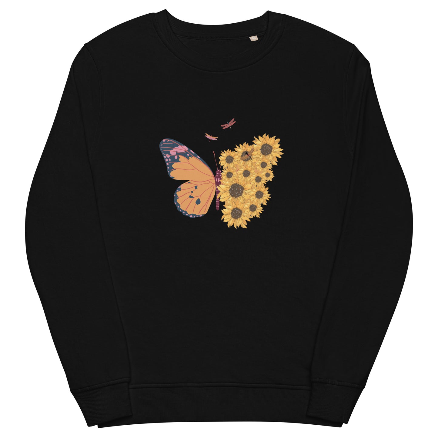 Sunflower Butterfly Unisex organic sweatshirt