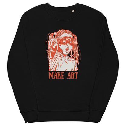 Make Art Unisex organic sweatshirt