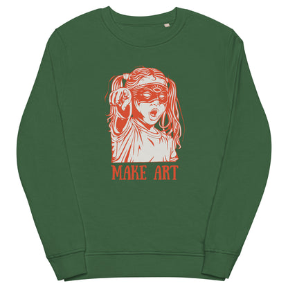 Make Art Unisex organic sweatshirt