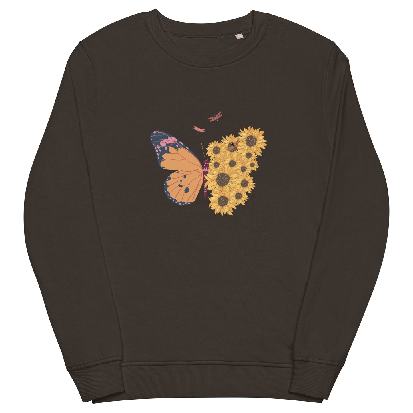 Sunflower Butterfly Unisex organic sweatshirt