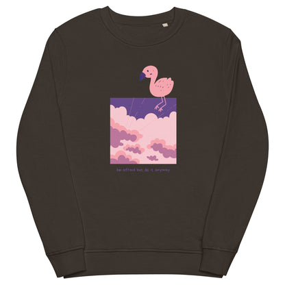 Fearless Flamingo Unisex organic sweatshirt