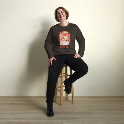 Make Art Unisex organic sweatshirt