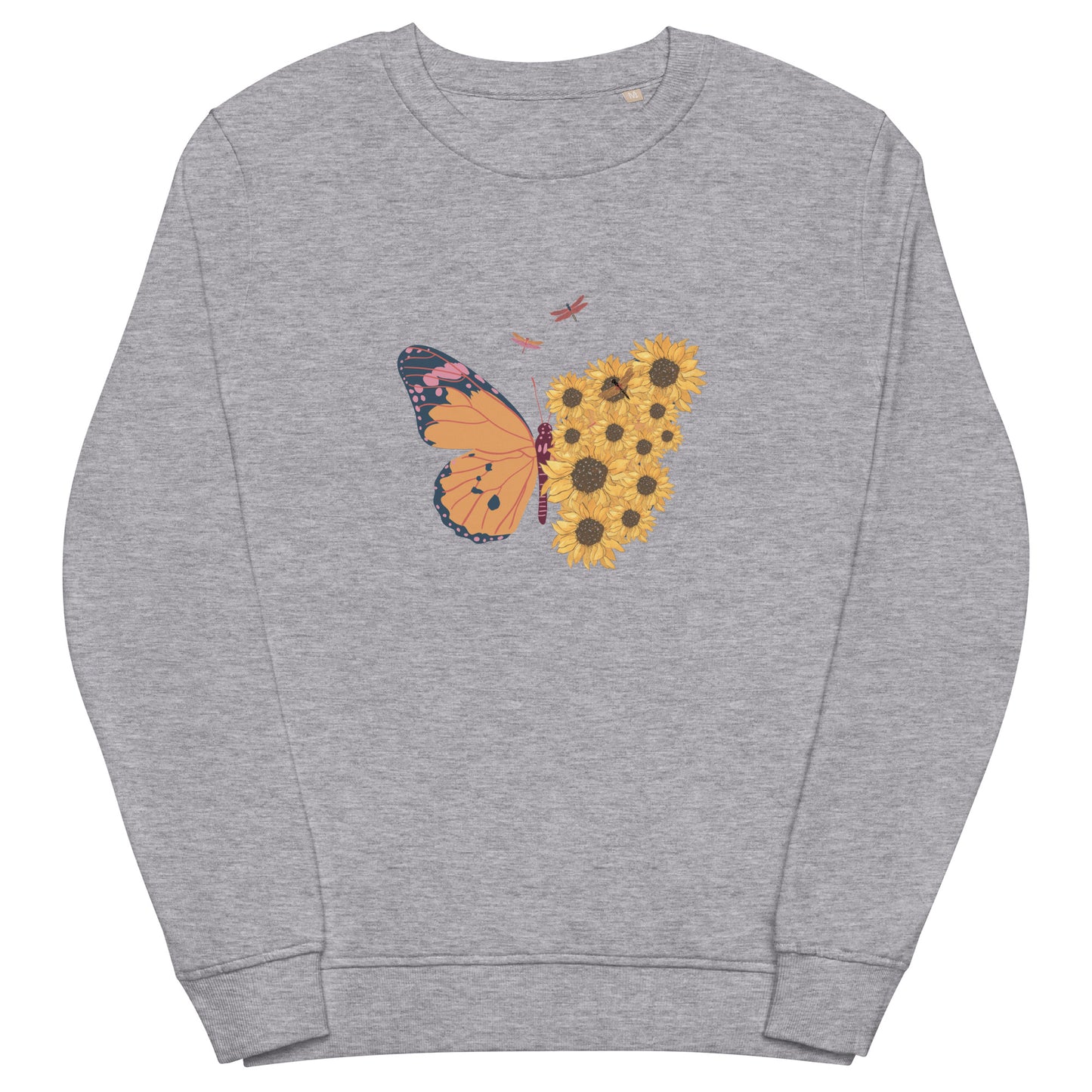 Sunflower Butterfly Unisex organic sweatshirt