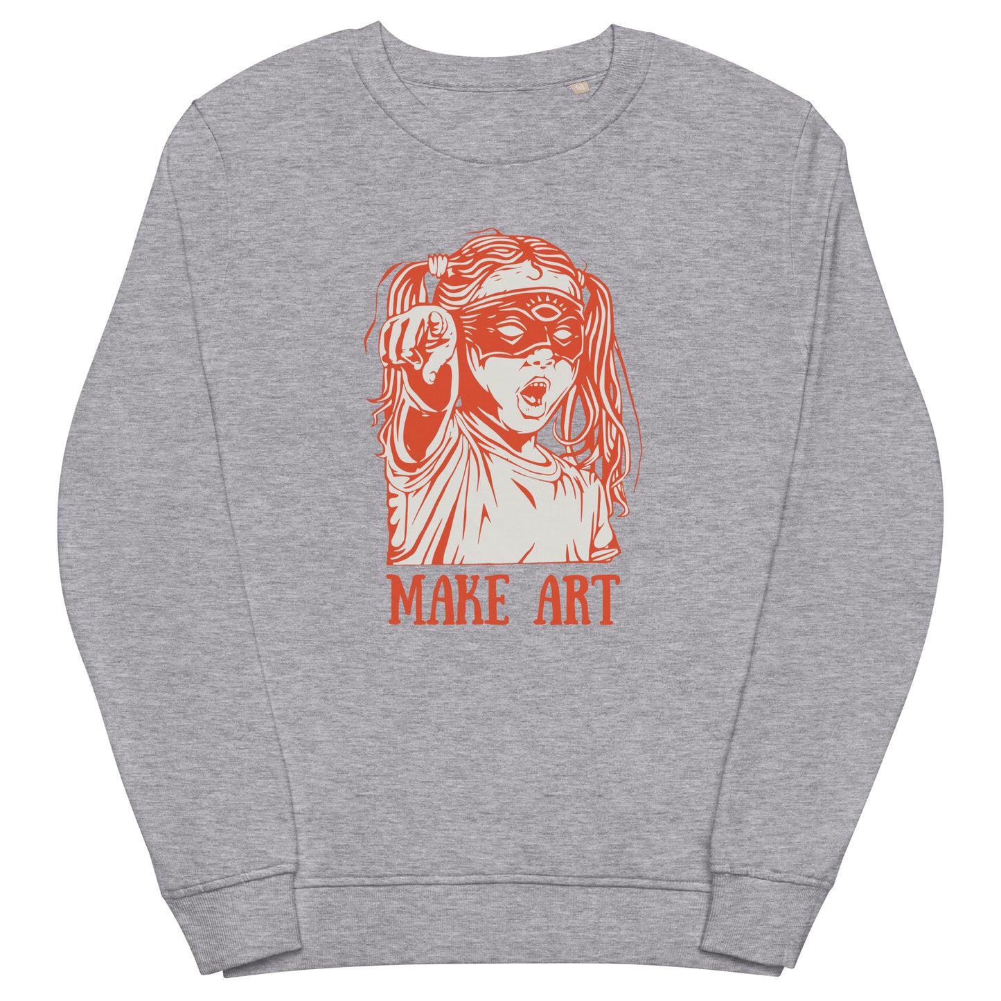 Make Art Unisex organic sweatshirt