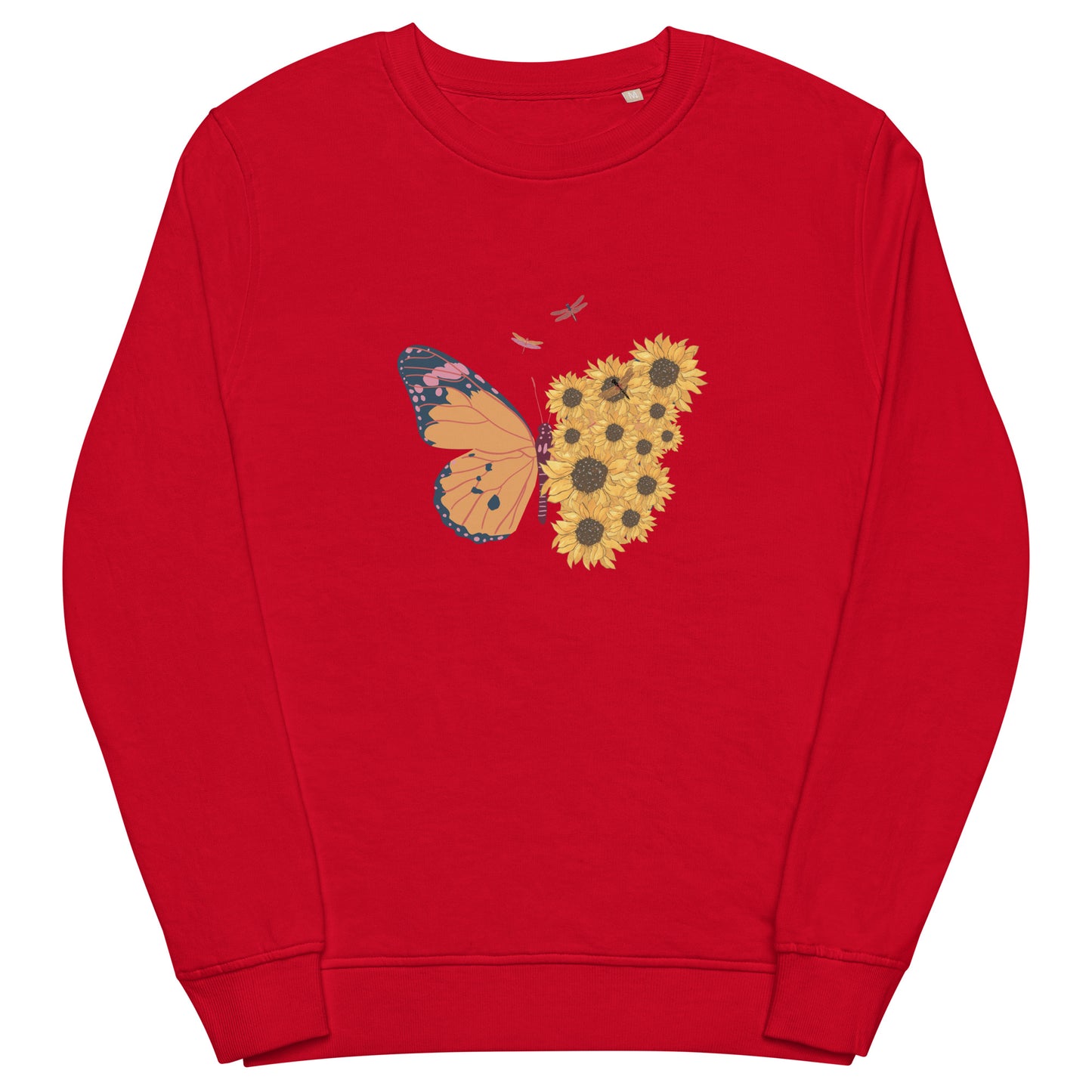 Sunflower Butterfly Unisex organic sweatshirt