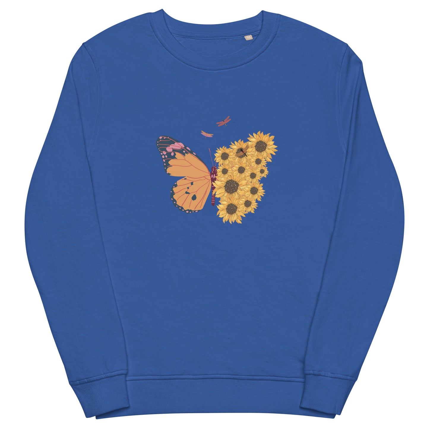 Sunflower Butterfly Unisex organic sweatshirt