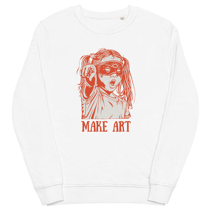 Make Art Unisex organic sweatshirt