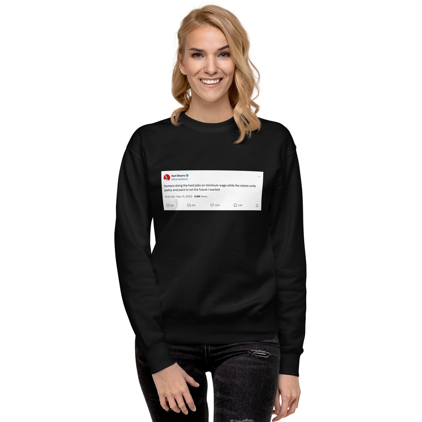 Robots Writing Poetry Unisex Sweatshirt