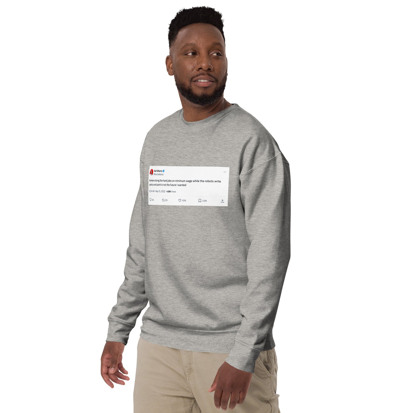 Robots Writing Poetry Unisex Sweatshirt