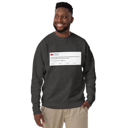 Robots Writing Poetry Unisex Sweatshirt