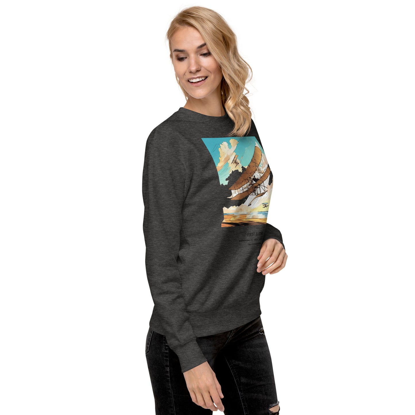 First Human Flight: Wright Brothers' Triumph Unisex Sweatshirt