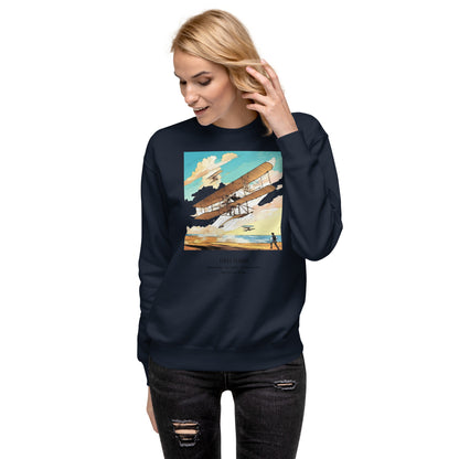 First Human Flight: Wright Brothers' Triumph Unisex Sweatshirt