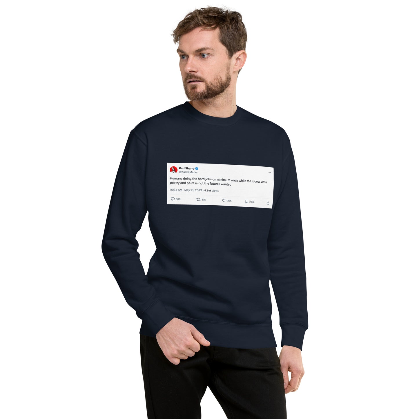 Robots Writing Poetry Unisex Sweatshirt