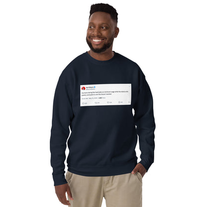 Robots Writing Poetry Unisex Sweatshirt