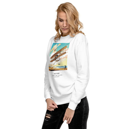 First Human Flight: Wright Brothers' Triumph Unisex Sweatshirt